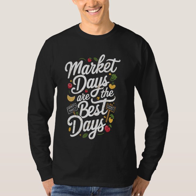 Bauer Markt Bauer Landwirtschaft Ernährung T-Shirt (Vorderseite)