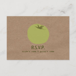 Bauer Markt Inspiriert HochzeitsrSVP Grüne Tomate RSVP Karte