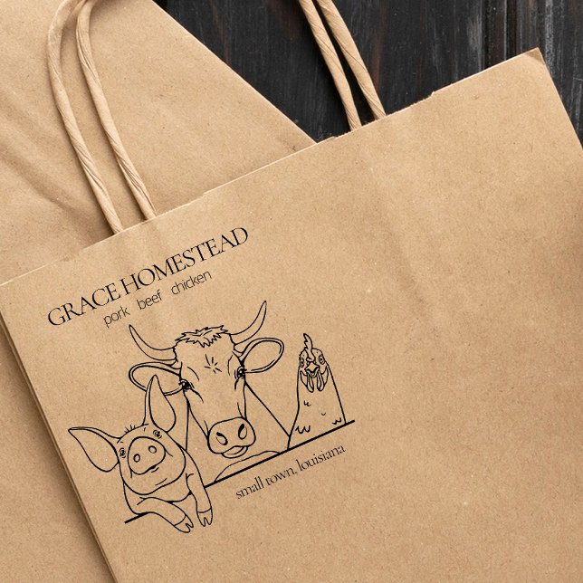 Bauer Markt Schweinehalter Name Gummistempel (Von Creator hochgeladen)