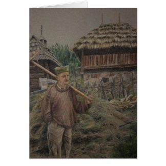 Bauer mit Rührstange, Sirogojno