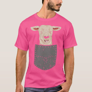 Bauer Niedlich Ziege T-Shirt