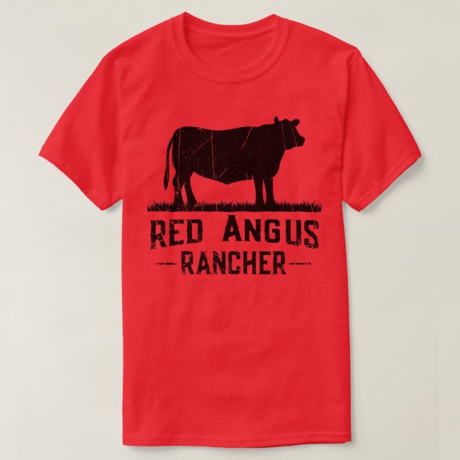 Bauer Red Angus Rancher T-Shirt (Design vorne)