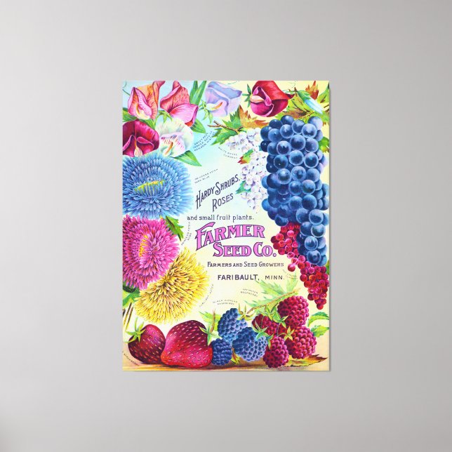 Bauer Saatgutfirma Vintage Werbung Leinwanddruck (Vorderseite)