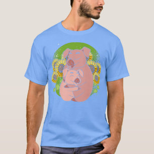 Bauer Schweinezüchter Tiere Lover Niedliche Sonnen T-Shirt