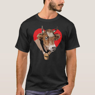 Bauer Tier Grafikdesign Kopf Abdruck Motiv wi T-Shirt