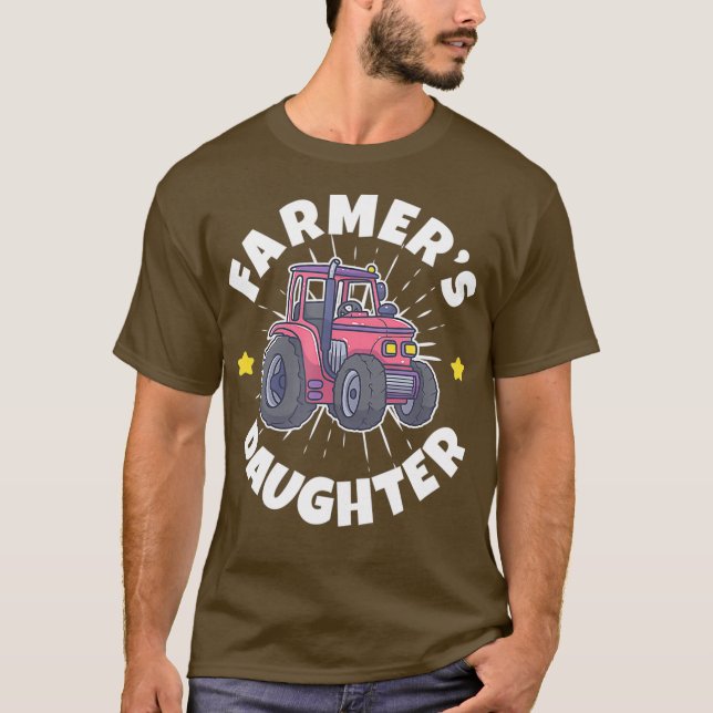 Bauer-Tochter-Zuchtschlepper T-Shirt (Vorderseite)