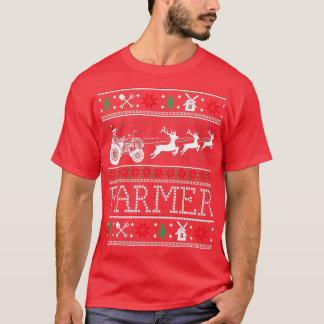 Bauer Tractors Ugly Weihnachts Weihnachtsgeschenke T-Shirt