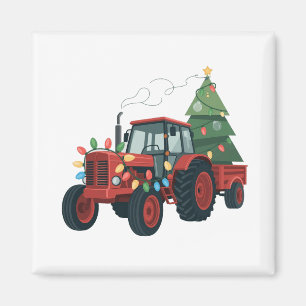 Bauer Traktor Weihnachtsbeleuchtung Traktor Weihna Magnet