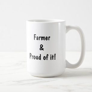 Bauer u. stolzes auf es! Kuh-Tasse Kaffeetasse