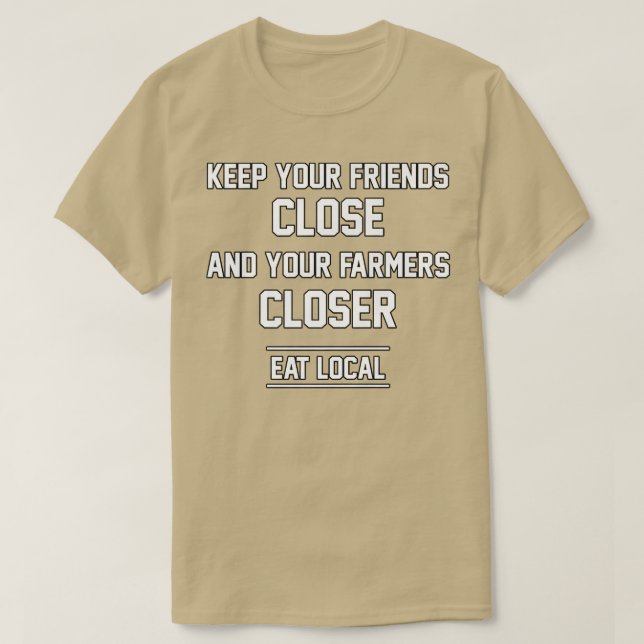 Bauer unterstützen Ihren Bauer beim Essen von loka T-Shirt (Design vorne)
