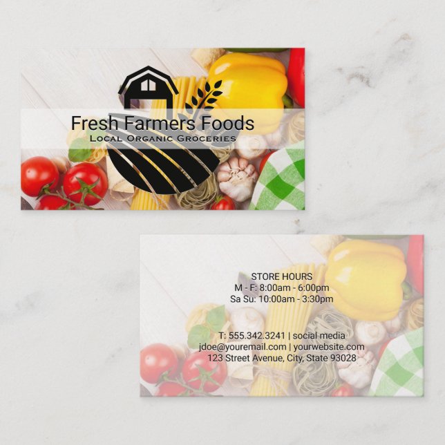 Bauer vermarkten Business Card Visitenkarte (Vorne/Hinten)