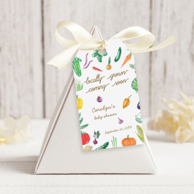 Bauer vermarkten eine bunte Gemüsedusche Geschenkanhänger (Von Creator hochgeladen)