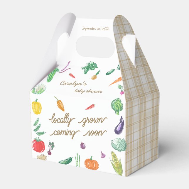 Bauer vermarkten eine bunte Gemüsedusche Geschenkschachtel (Vorderseite)
