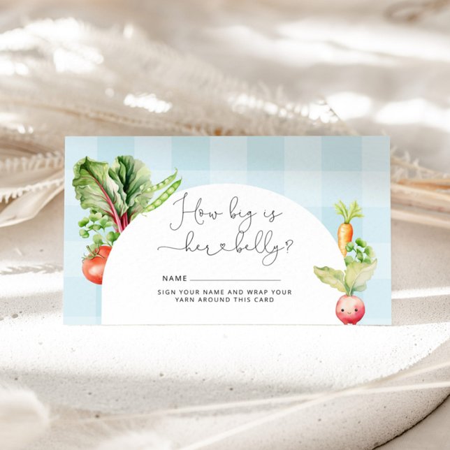 Bauer vermarkten Gemüse wie großen Mama-Bauch Begleitkarte (Von Creator hochgeladen)