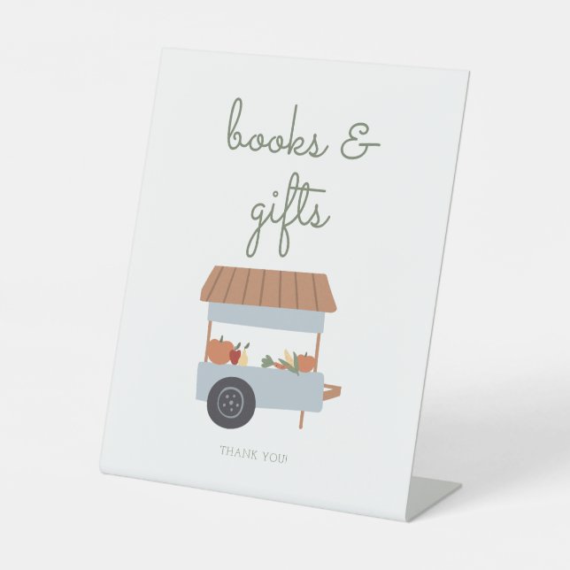Bauer vermarkten lokale Bücher und Geschenke Sockelschild (Vorderseite)