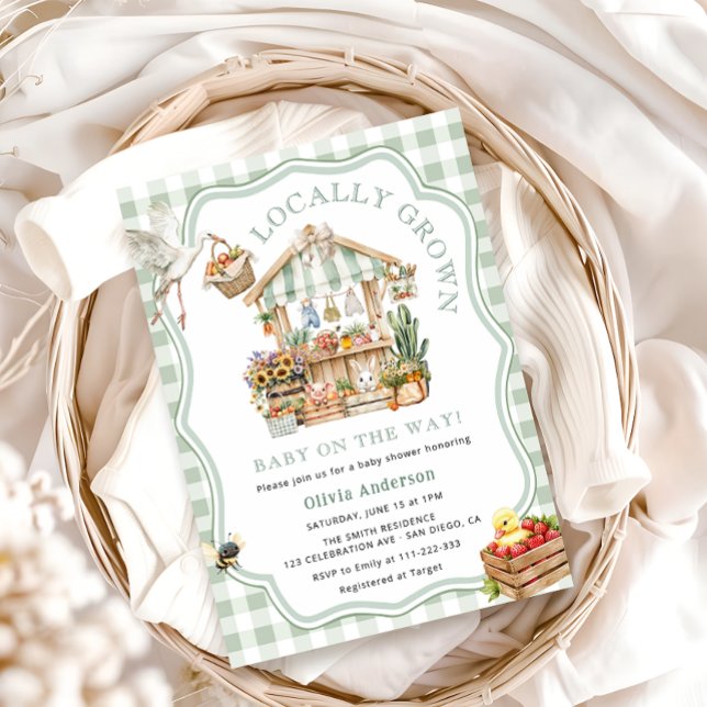 Bauer vermarkten vor Ort gebaute Kinderdusche Einladung (Von Creator hochgeladen)