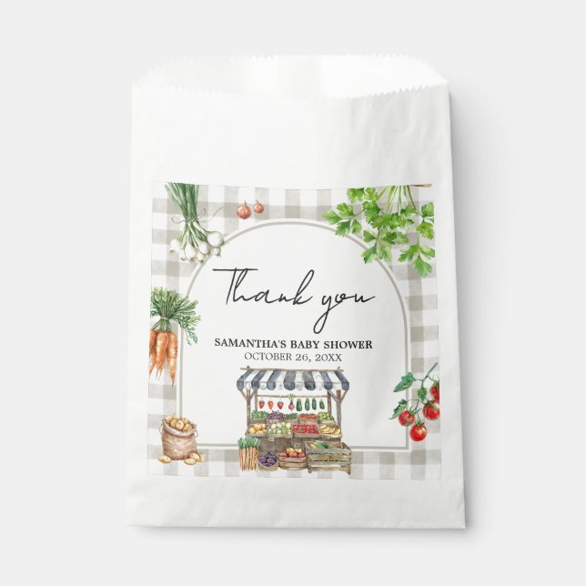 Bauer vermarkten vor Ort gebaute Kinderdusche Geschenktütchen (Vorderseite)