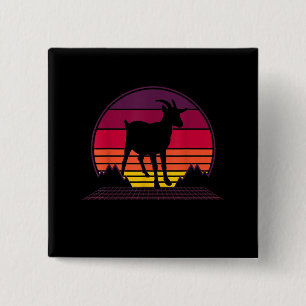 Bauer Vintag Retro Funny Farm Animal Gift Button