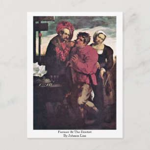Bauer von Johann Liss zum Zahnarzt Postkarte