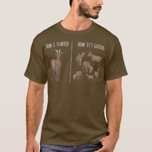 Bauer, Ziege für Ziegenliebhaber, landwirtschaftli T-Shirt