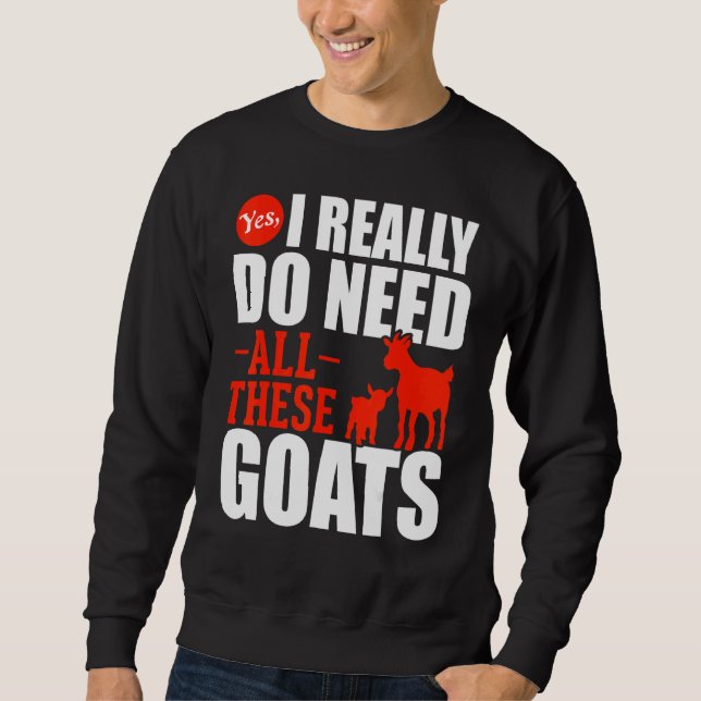 Bauer Zuchtziege Zuchtziege Sweatshirt (Vorderseite)