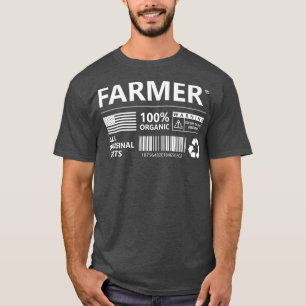 Bauer zur Kennzeichnung der landwirtschaftlichen P T-Shirt