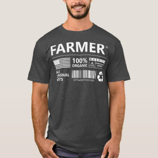Bauer zur Kennzeichnung der landwirtschaftlichen P T-Shirt
