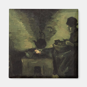 Bäuerin am Kamin Vincent van Gogh Magnet