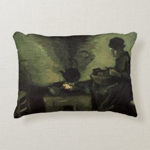 Bäuerin am Kamin von Vincent van Gogh Dekokissen
