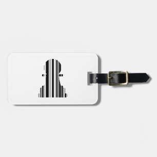 Bauern-Bar-Code-Schachfigurenmuster-Design Gepäckanhänger