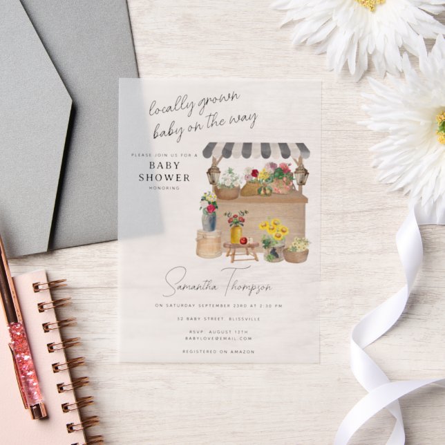 Bauern Blume Cart Stand Market Babydusche (Hochzeit)