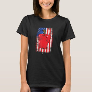 Bauern der amerikanischen Flaggenglocke Pepper Lie T-Shirt