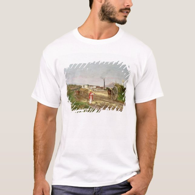 Bauern, die Zuckerrohr sammeln T-Shirt (Vorderseite)