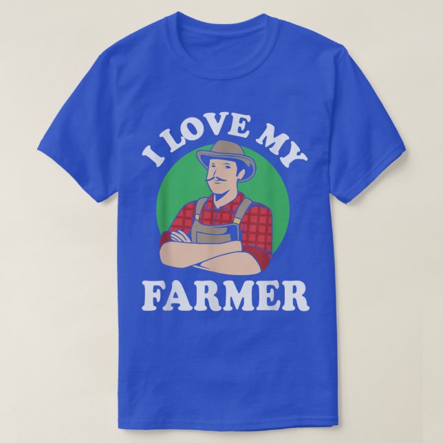 Bauern Ehefrau für Frauen I Liebe mein Bauer T-Shirt (Design vorne)