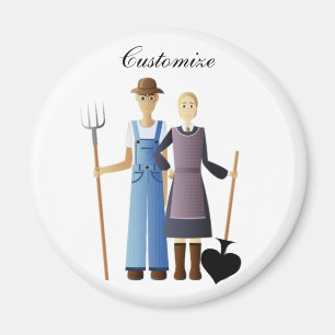 Bauern Ehefrau Queen of Spades Thunder_Cove Magnet