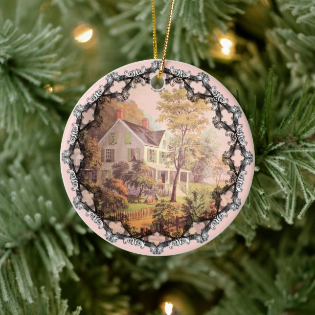 Bauern Erntedekoration Keramik Ornament (Baum)