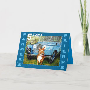 Bauern Freunde Geburtstagskarte Karte