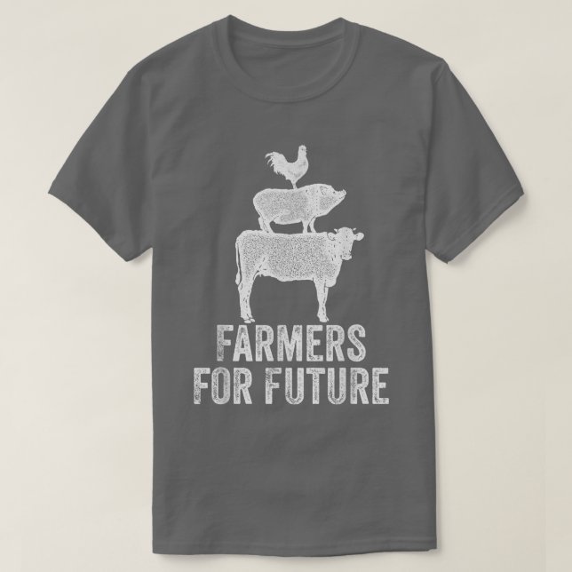 Bauern für die Demonstration von Bauern der Zukunf T-Shirt (Design vorne)