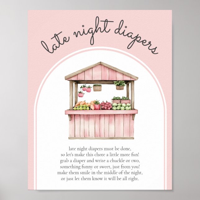 Bauern für Spätabendwindeln Market Baby Showgame Poster (Vorne)