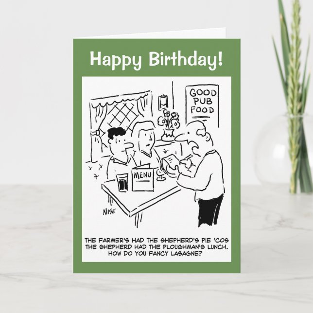 Bauern Habe den Schäferkuchen Karte (Vorderseite)