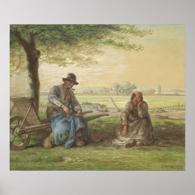 Bauern in Ruhe Poster (Vorne)