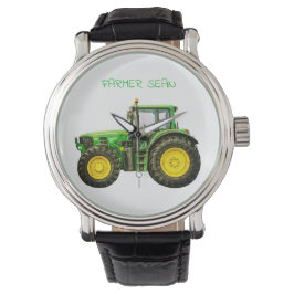 Bauern John Deere Tractor Armbanduhr