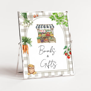 Bauern lokal gewachsene Dusche Bücher und Geschenk Poster