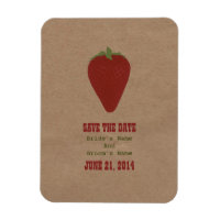 Bauern Markt Save the Date Inspiriert | Erdbeere