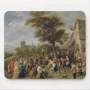 Bauernc$fröhlich-making, c.1650 (Öl auf Leinwand Mousepad