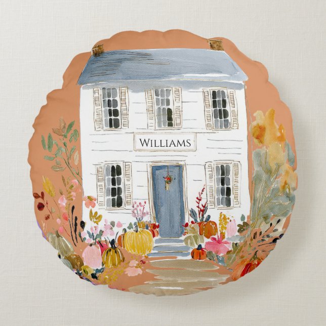 Bauernfallprogramm Monogram Rundes Kissen (Vorderseite)