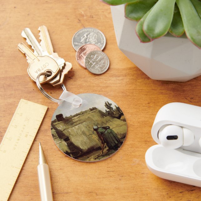 Bauernfrau Gramming Hütte von Vincent van Gogh Schlüsselanhänger (Schreibtisch)