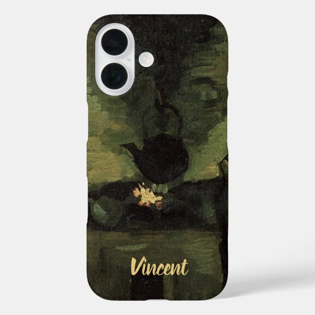 Bauernfrau von Feuerstelle von Vincent van Gogh iPhone 16 Hülle (Rückseite)