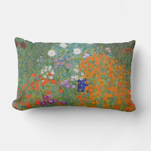 Bauerngarten - Gustav Klimt Lendenkissen (Vorderseite)