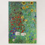 Bauerngarten Gustav Klimt mit Sonnenblumenmalereie<br><div class="desc">Bauerngarten Gustav Klimt mit Sonnenblumen Vintage Jugendstil-Malerei</div>